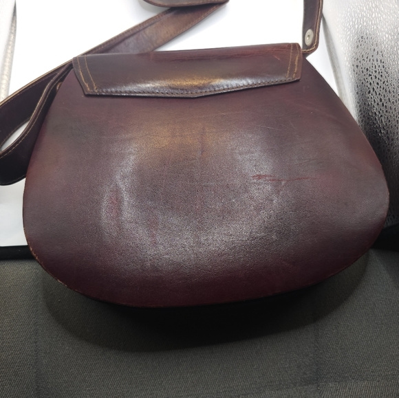 Vintage 1960’s Khorshid Khanoom Design Persian Leather Handbag shoulder - Picture 2 of 7